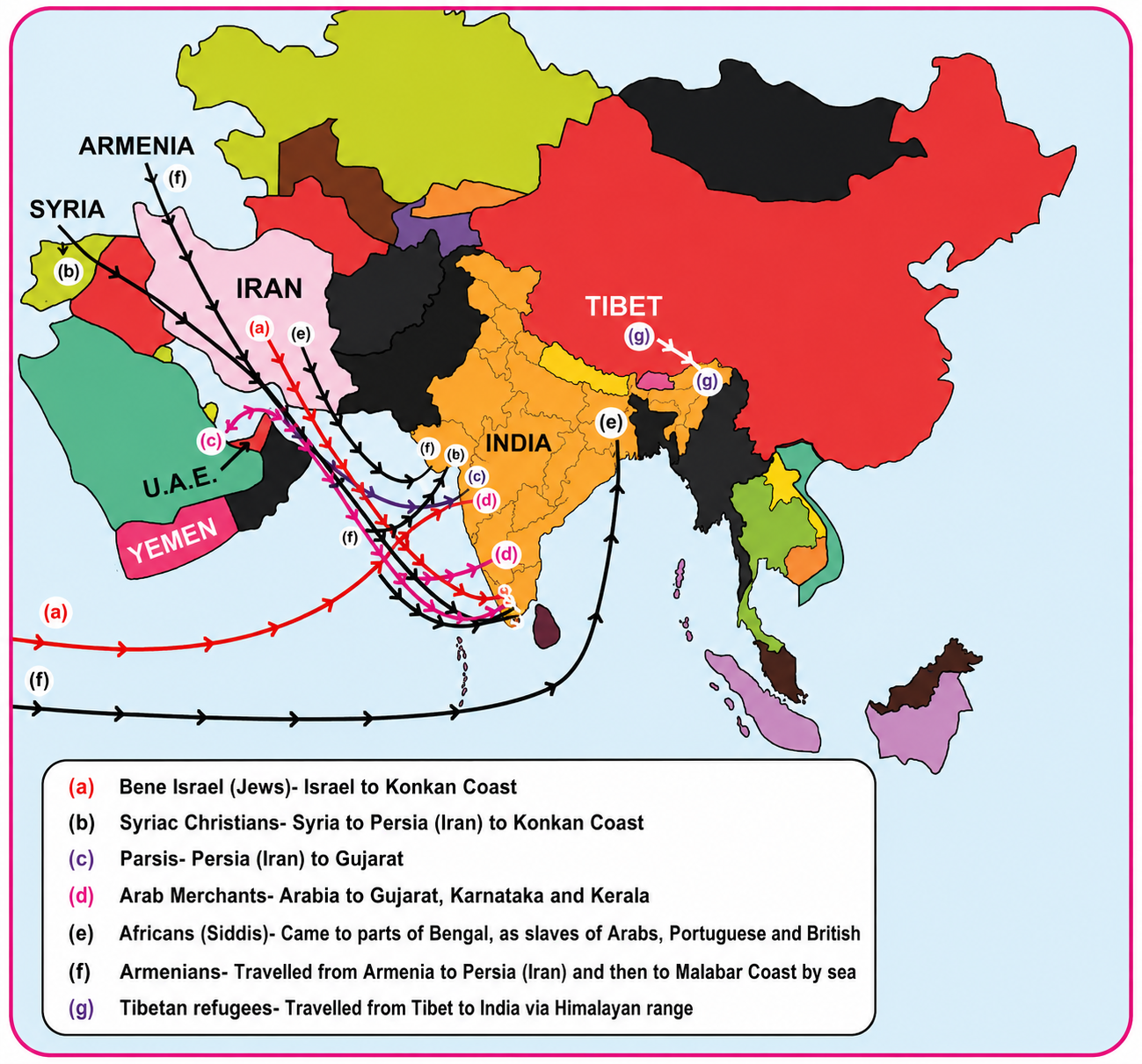 On the outline of a world map