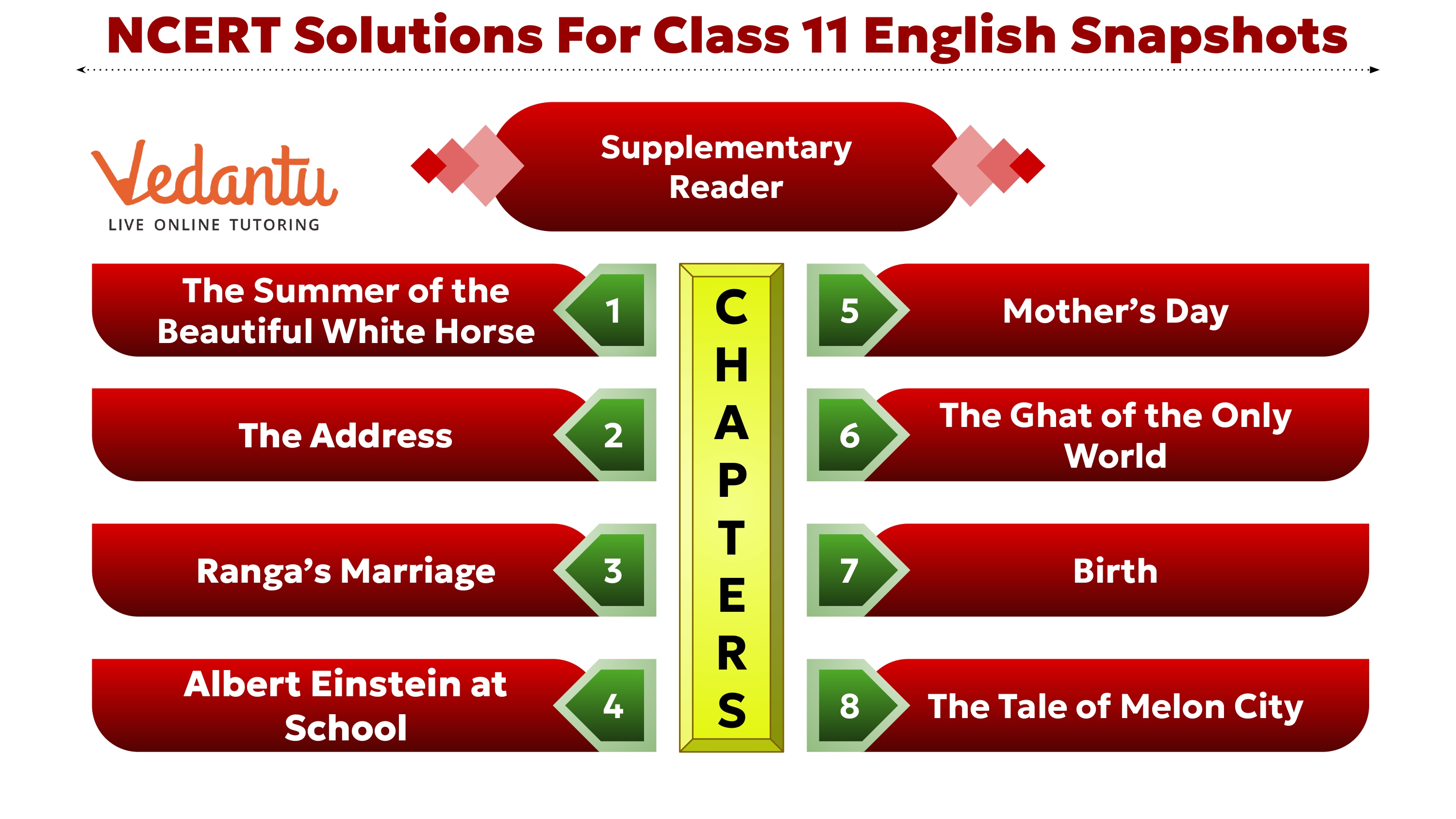 NCERT Solutions for Class 11 English Snapshots Chapter-wise Overview