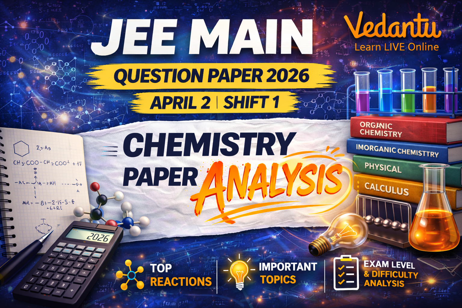 JEE Main 2026 April 2 Shift 2 Chemistry Question Paper with Solutions PDF
