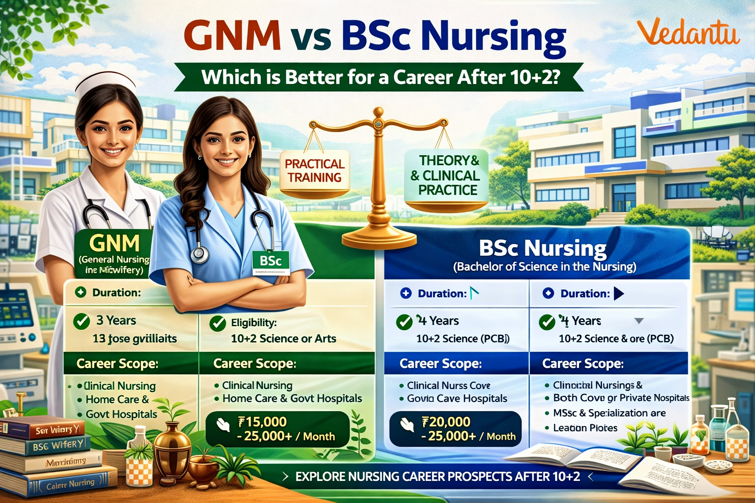 GNM vs BSc Nursing: Which is Better for a Career After 10+2?
