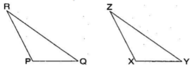 Triangles  PQR and XYZ