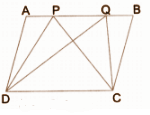 ABCD is a parallelogram. P and Q are any two points on side AB..png