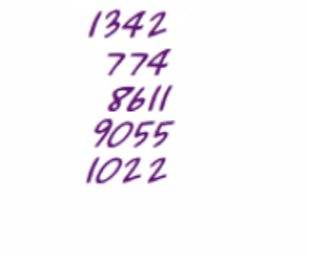 Manasa is adding a long list of numbers. It took her five minutes to add them all and she got the answer 11749. Then she realised that she had forgotten to include the fourth number 9055. Does she have to start all over again?