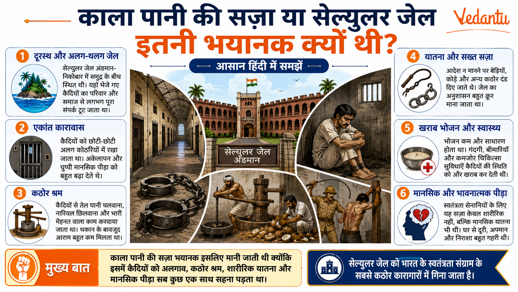 Why Kala Pani Imprisonment or Cellular Jail was so Horrible in Hindi