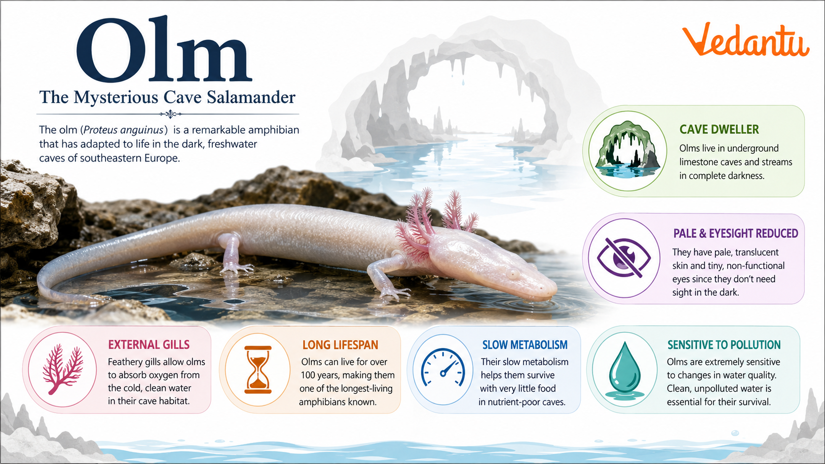 Olm cave salamander