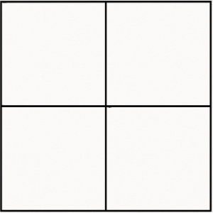 Color one-fourth of the square