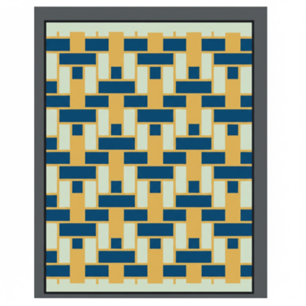 Try to weave a pattern, using the rules given below