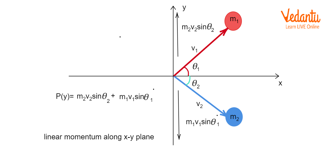 X and Y Components in Elastic Collision