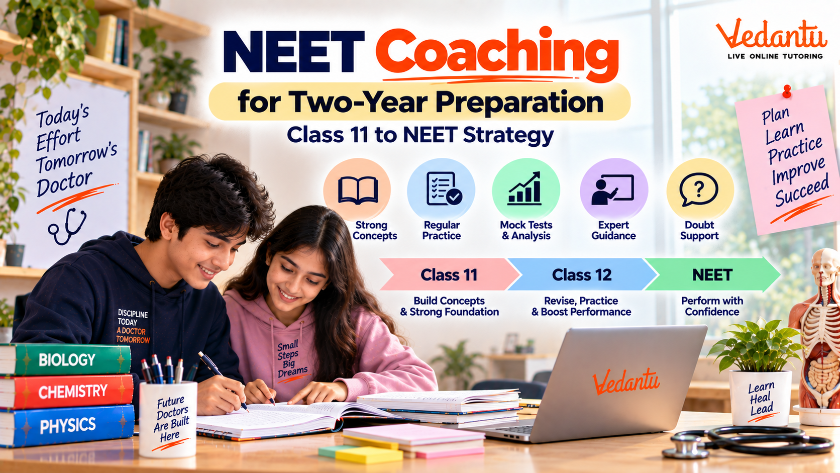 Two-year NEET preparation strategy from Class 11