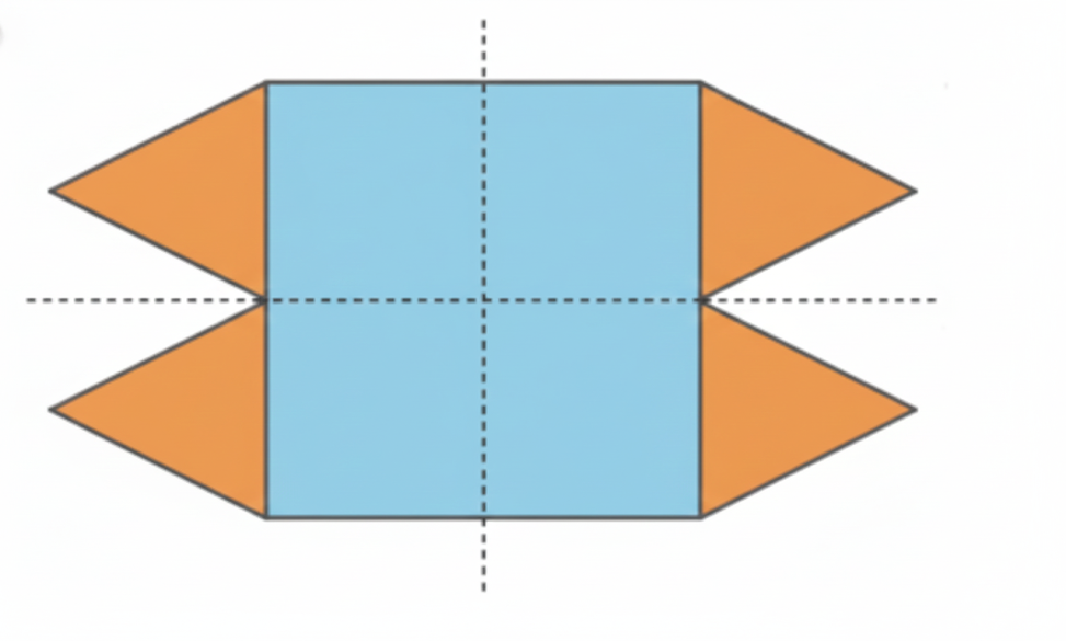 Does this shape have reflection symmetry? If yes, draw its line(s) of symmetry SOLUTION