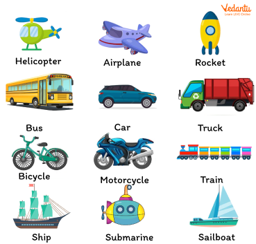 Common Vehicles and Modes of Transportation Vocabulary