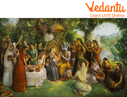 Krishna with his Gopis