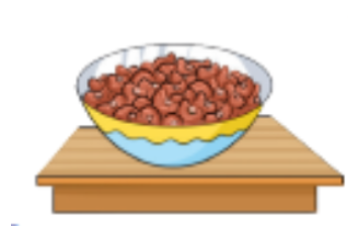 Look closely at the container to estimate how many seeds are in it. Your Estimate: ......... seeds.