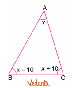 In ∆ABC