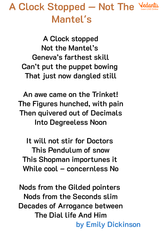 Read English Poems on Clock for Kids - Popular Poems for Children