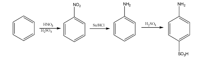 conversion of benzenediazonium chloride to nitrobenzene