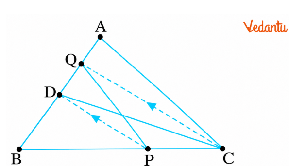 Area (ΔBPQ) = ½ Area (ΔABC)