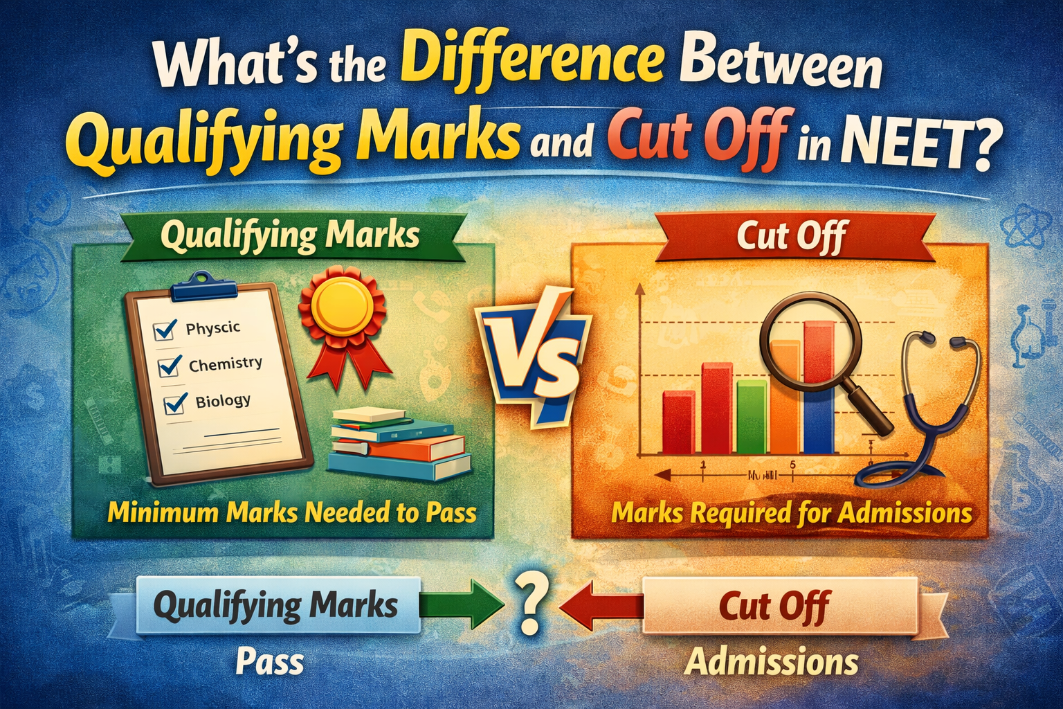 What’s the Difference Between Qualifying Marks and Cut Off in NEET?
