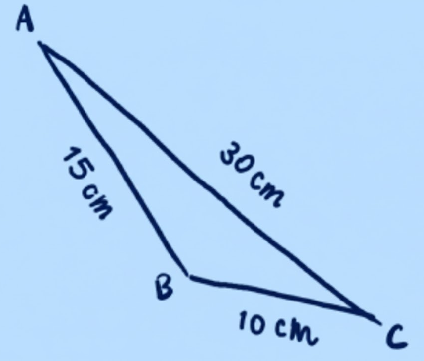 In the rough diagram given alongside, is it possible to assign lengths in a different order such that the direct paths are always coming out to be shorter than the roundabout paths