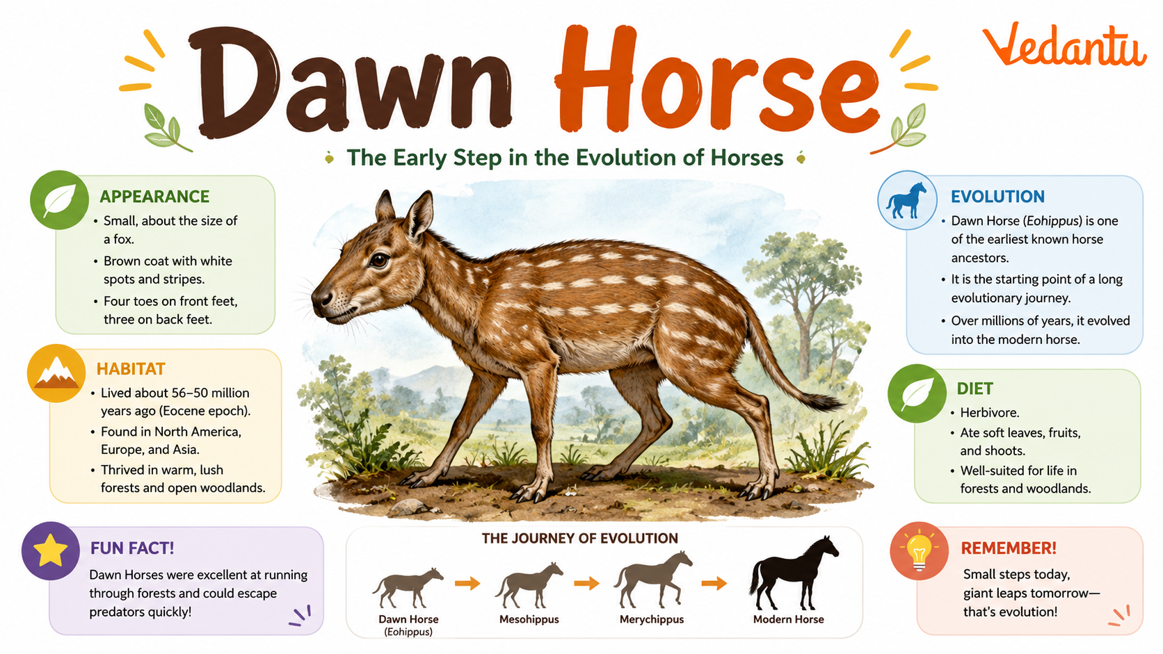 Dawn Horse prehistoric ancestor of modern horses