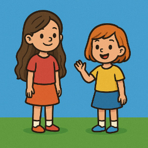 My hair is (short / shorter) than my sister's hair