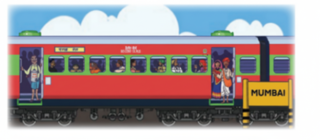 The oldest long-distance train of the Indian Railways is the Punjab Mail which ran between Mumbai and Peshawar