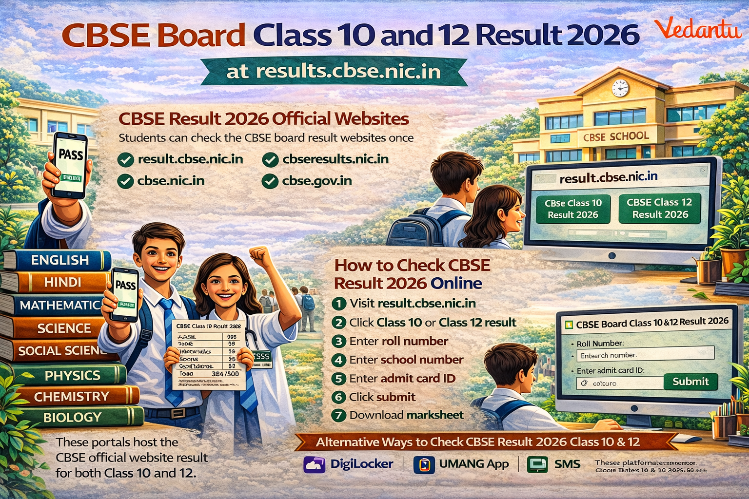 CBSE class 10th and 12th result 2026