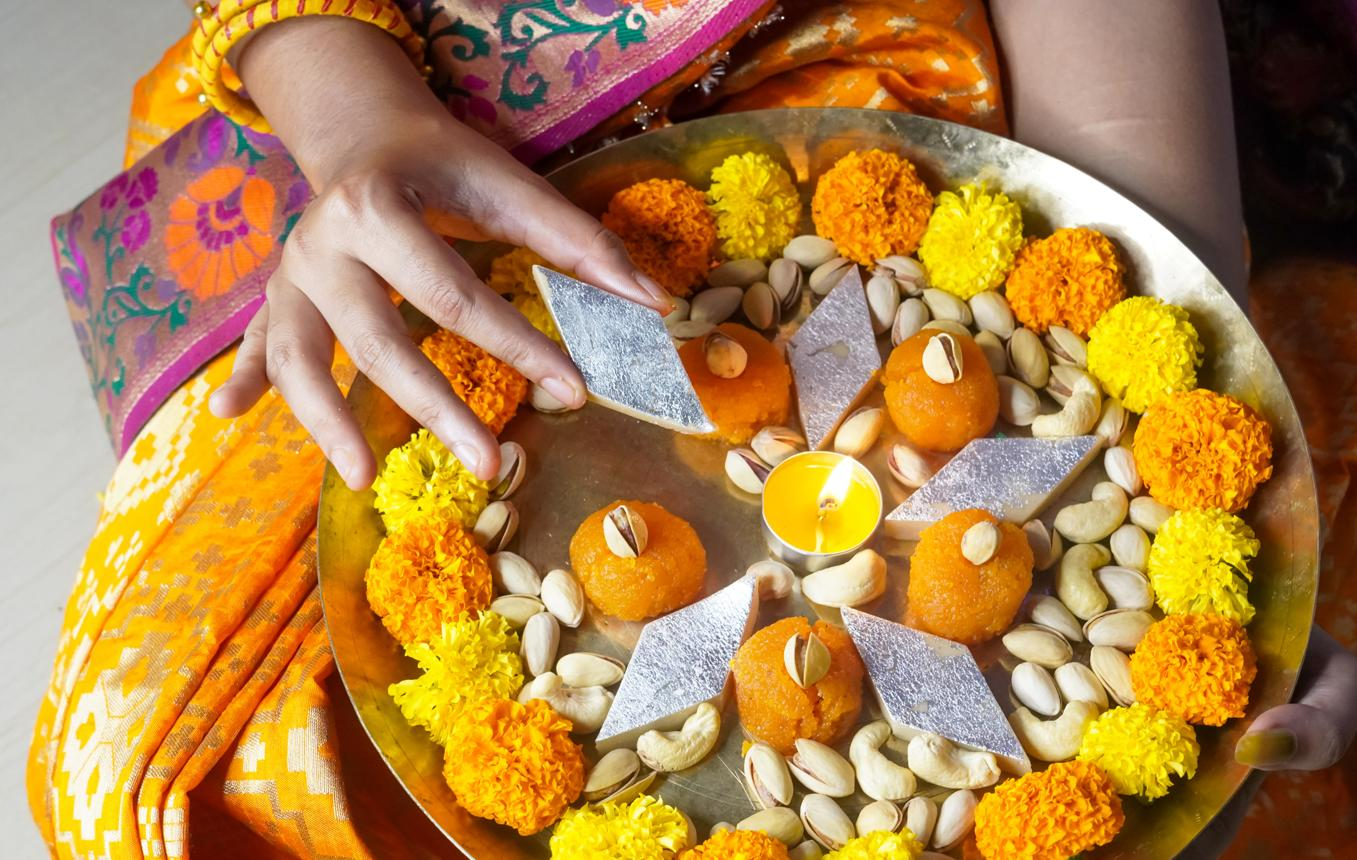 Traditional puja decoration