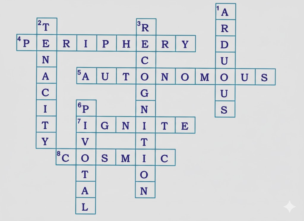 Complete the crossword puzzle by filling in the antonyms from the clues given below in the table. You may refer to the text.