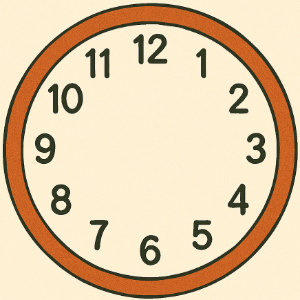 The time is 1:00. What time will it be in 5 hours?