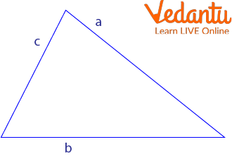 Triangle with Sides a,b,c