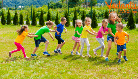 Children Enjoying the Game Railway