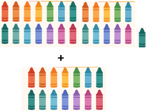 39 crayons