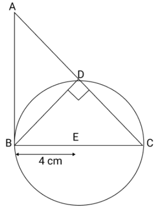 Tangent of a circle from point A