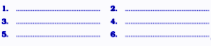 the following picture below and write six errors.