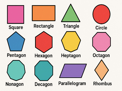 Class 2 Maths Identify 2d Shapes Worksheets