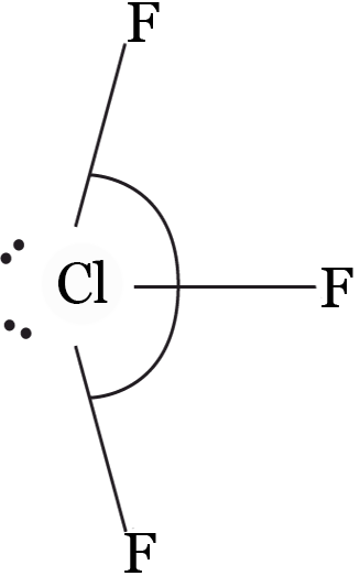 Hybridisation state of chlorine in ClF3