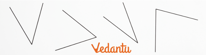 Construct at least 4 different angles in different orientations without taking any measurements. Make a copy of all these angles.