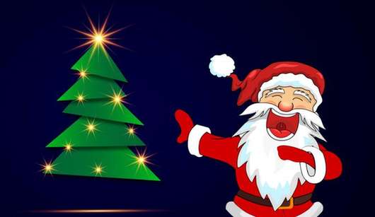 Santa Claus and Christmas Tree