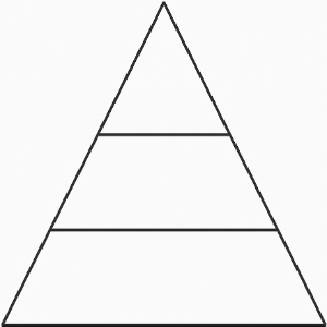 Color 1/3 of the shape