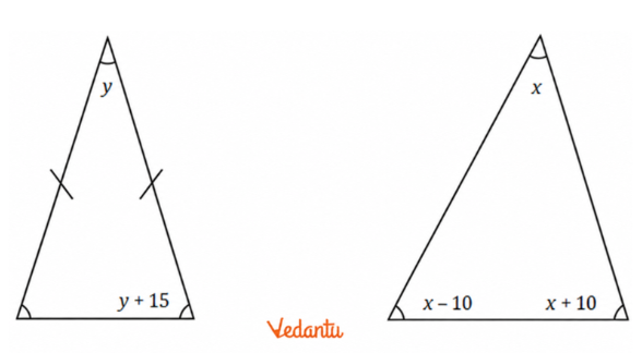 Find the measures of the angles of these triangles.
