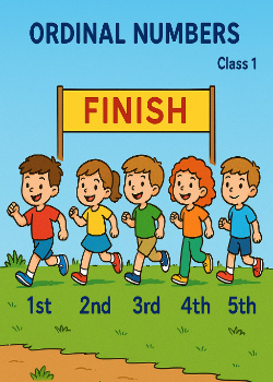 Class 1 Maths Ordinal Numbers Worksheets