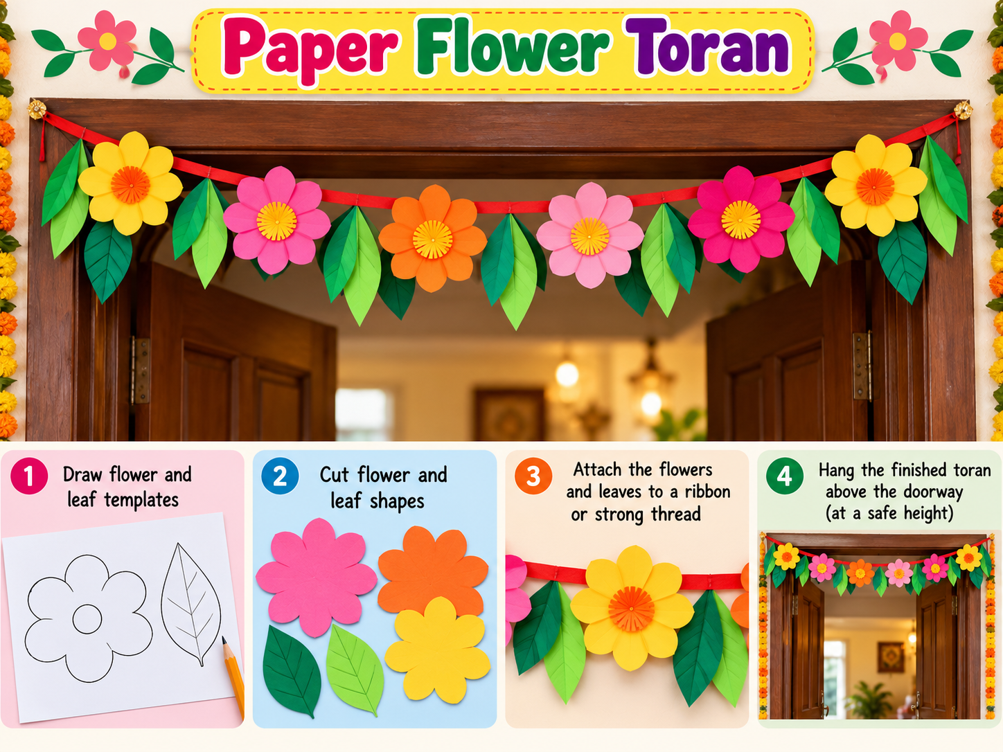 Paper Diya Decoration
