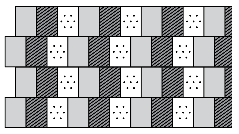 Ramaiya's completed wall with blocks