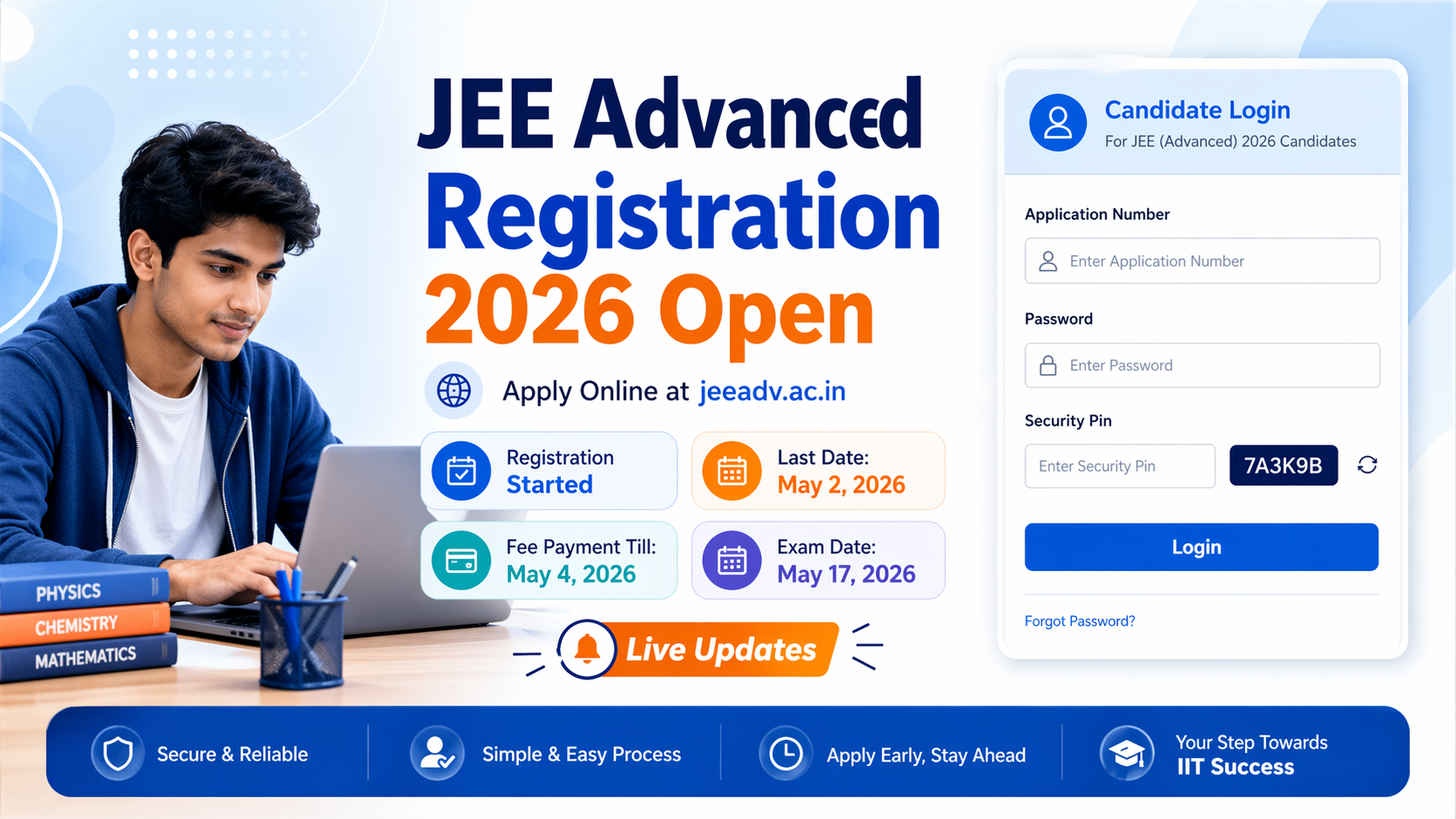 JEE Advanced Registration 2026 Open