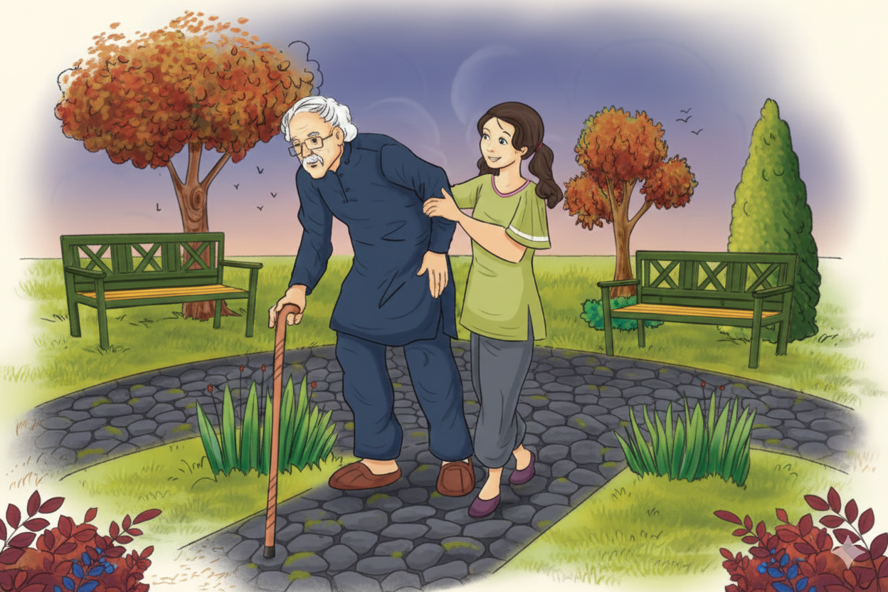 Recall a time you helped someone. Write two words describing: