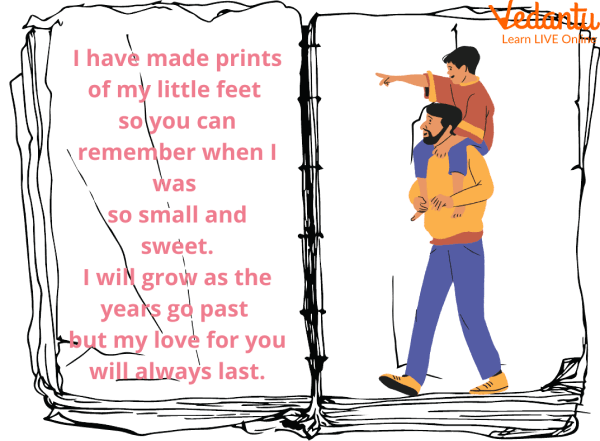 Poem Daddy, a child’s I LOVE YOU