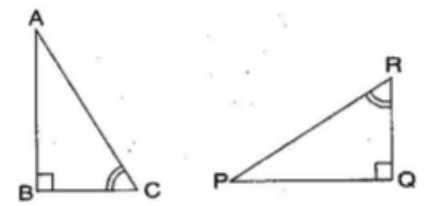 Triangles ABC and PQR