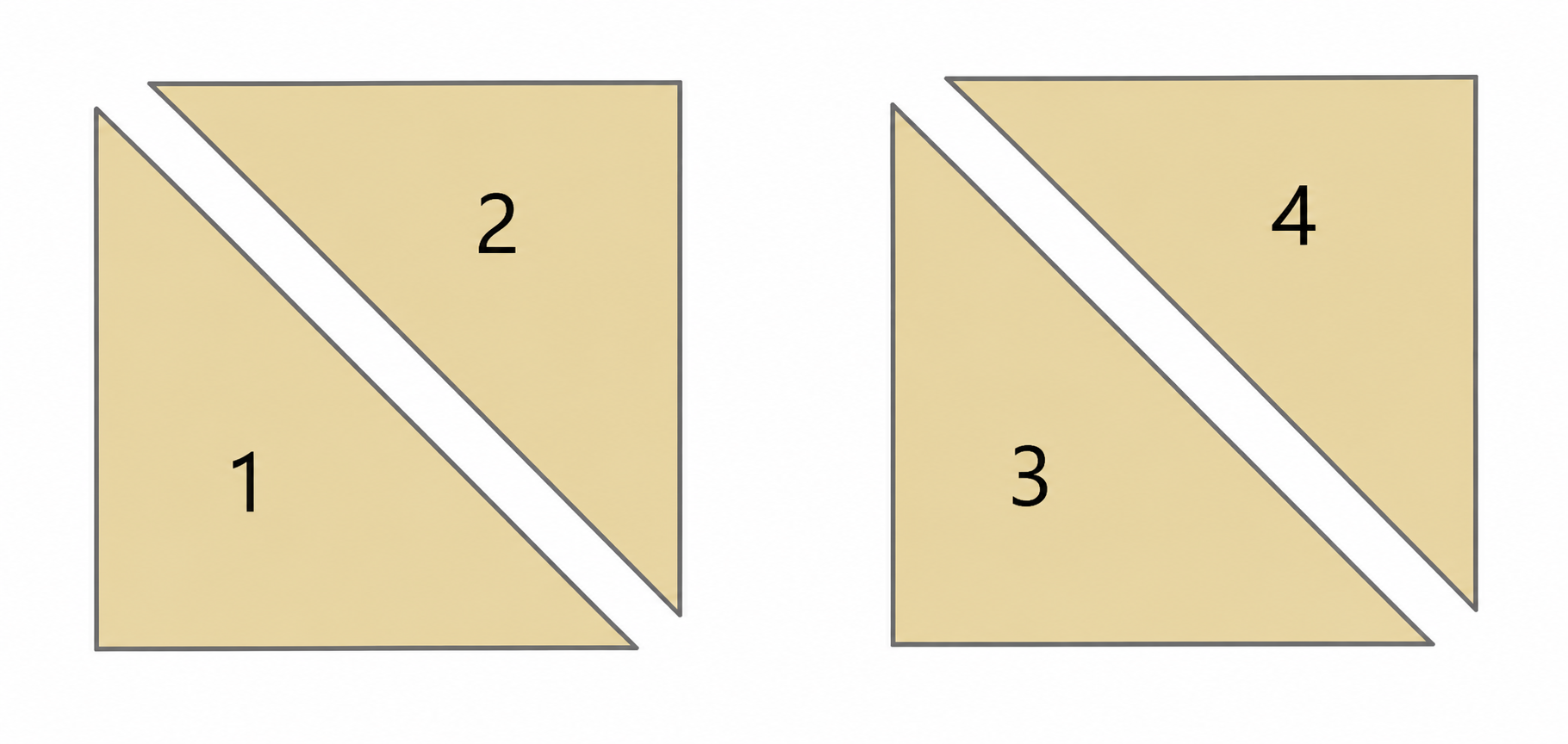 There is another method to do this in which two identical square papers are cut in the following way
