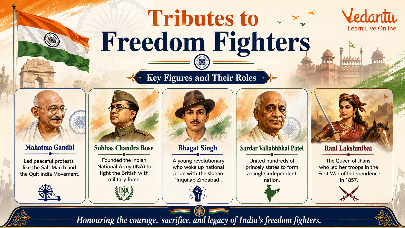Tributes to Freedom Fighters